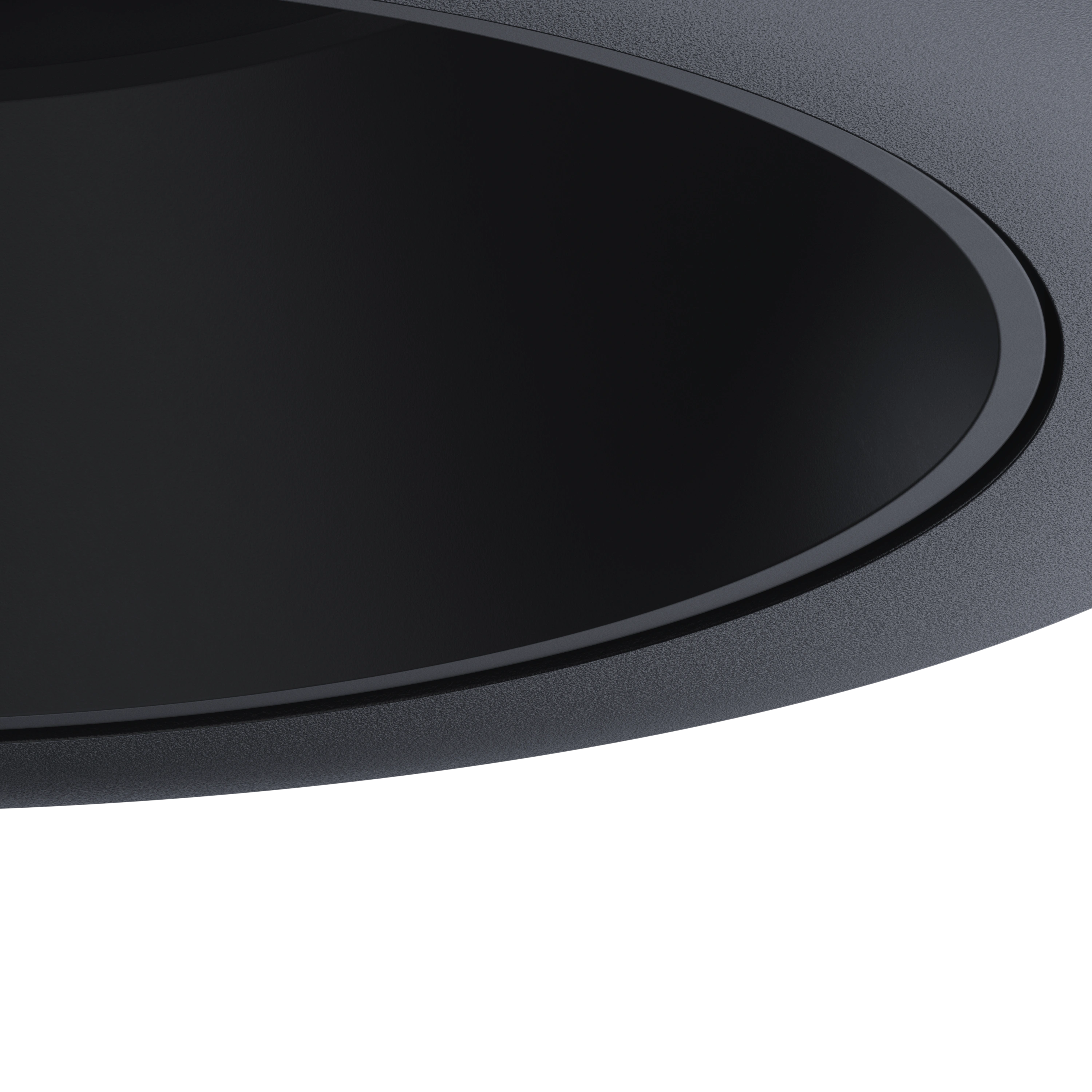 Stelo 75 Fixed Recessed Black